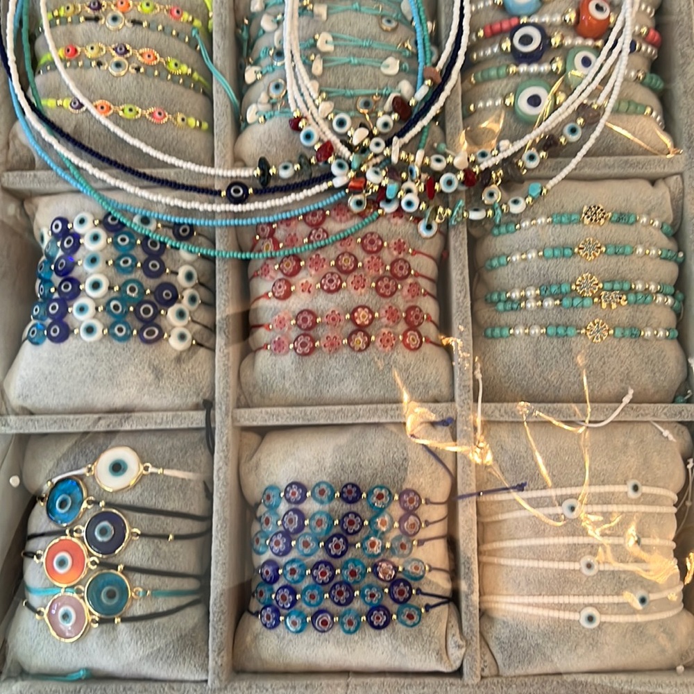 Multi colors hand made real beads from turkey